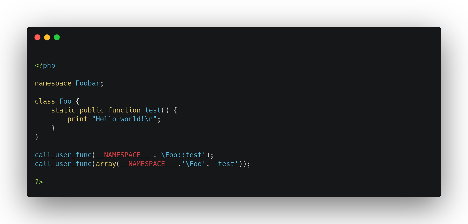 code block