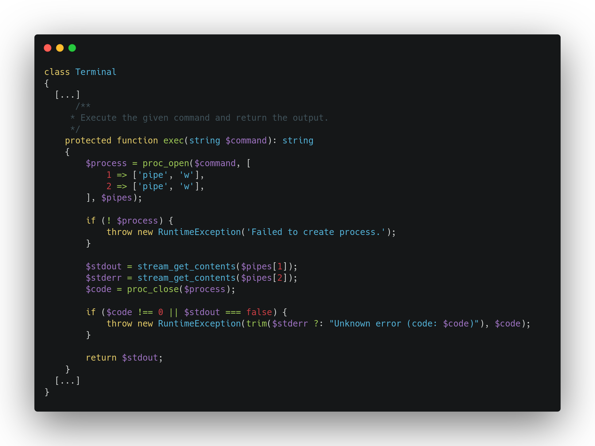 code block